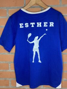 Flocage vêtement de sport